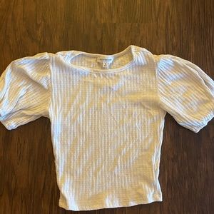 white crop top